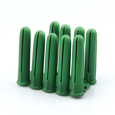 رنگ سبز پلاستیکی، لنگرهای دیواری، پلاگین های HDPE 10MM X 50MM اندازه