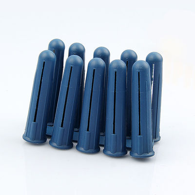 پلگ های دیواری پلاستیکی HDPE ثابت 5.5MM X 34MM رنگ آبی سبک